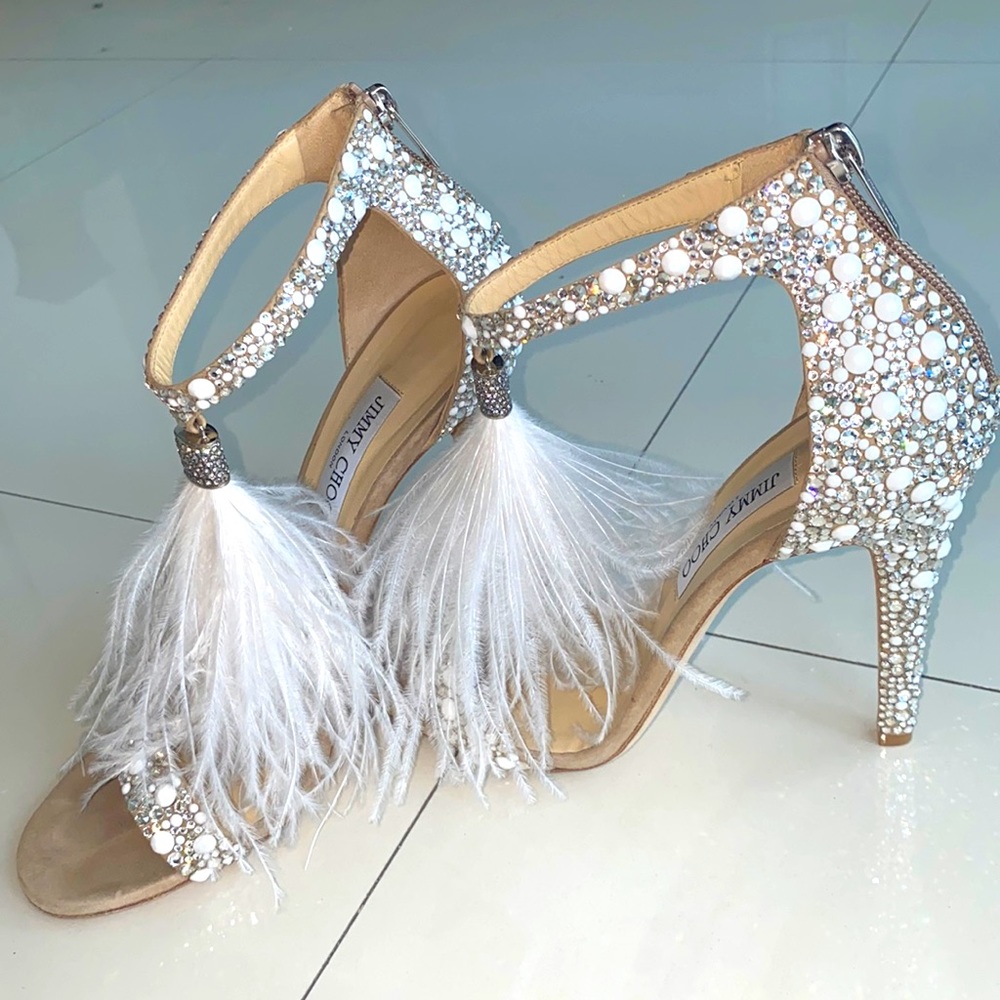 Only worn once! Jimmy chop RARE viola 110 heels 41.5